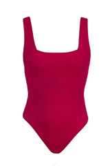 Ines Swimsuit in Bordeaux Red