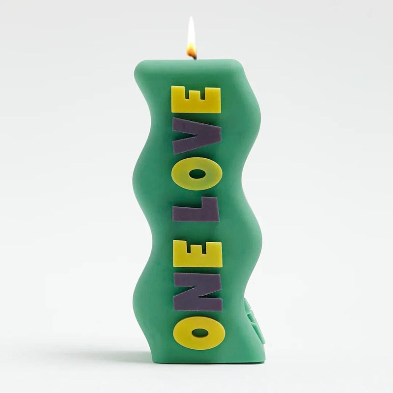 One Love Green Candle