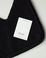 Pintinė: Black Crochet Bag