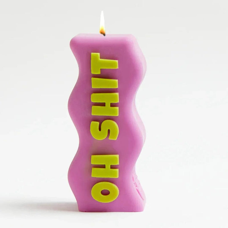 OH SHIT CANDLE PINK