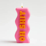 OH SHIT CANDLE PINK