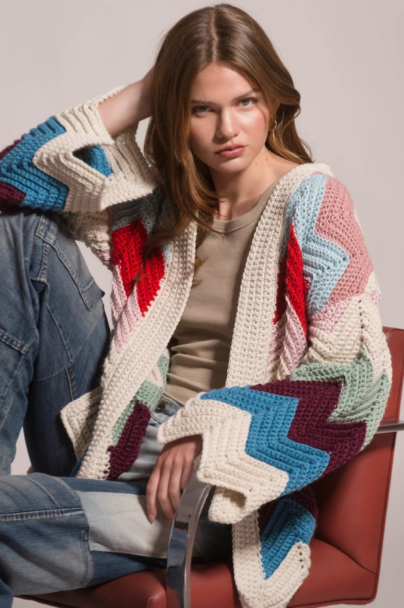 Ziggy hand-crocheted cardigan