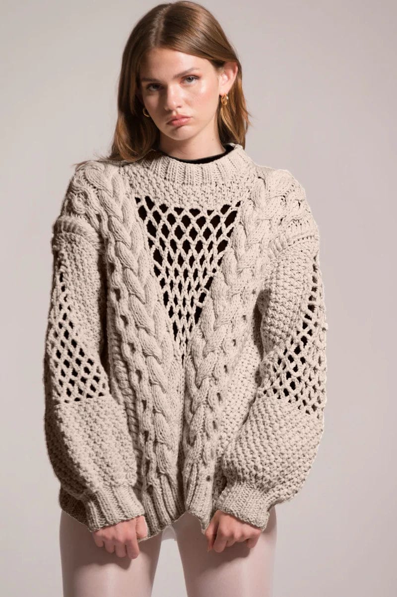 Daphne cable sweater