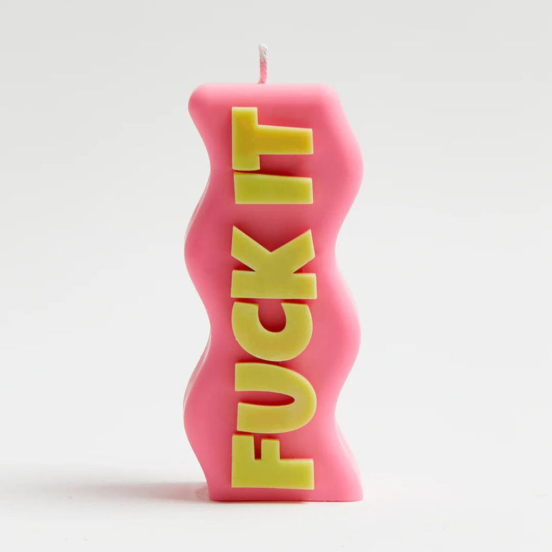 Fuck It Candle Pink