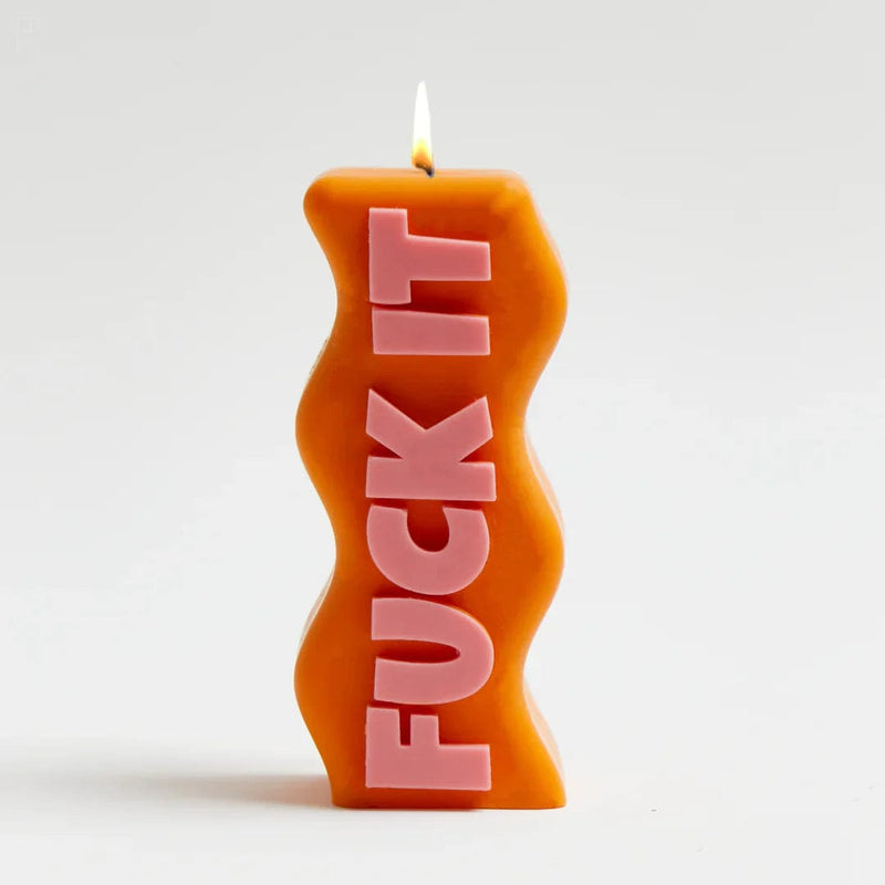 Fuck It Candle Orange
