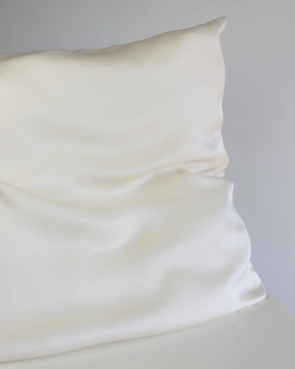 Cream Silk Satin Pillowcase