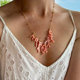 Coral Reef Necklace- Soft Peachy Coral