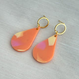 Teardrop Earrings- Peachy Terrazzo