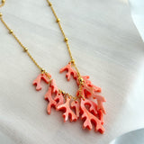 Coral Reef Necklace- Soft Peachy Coral