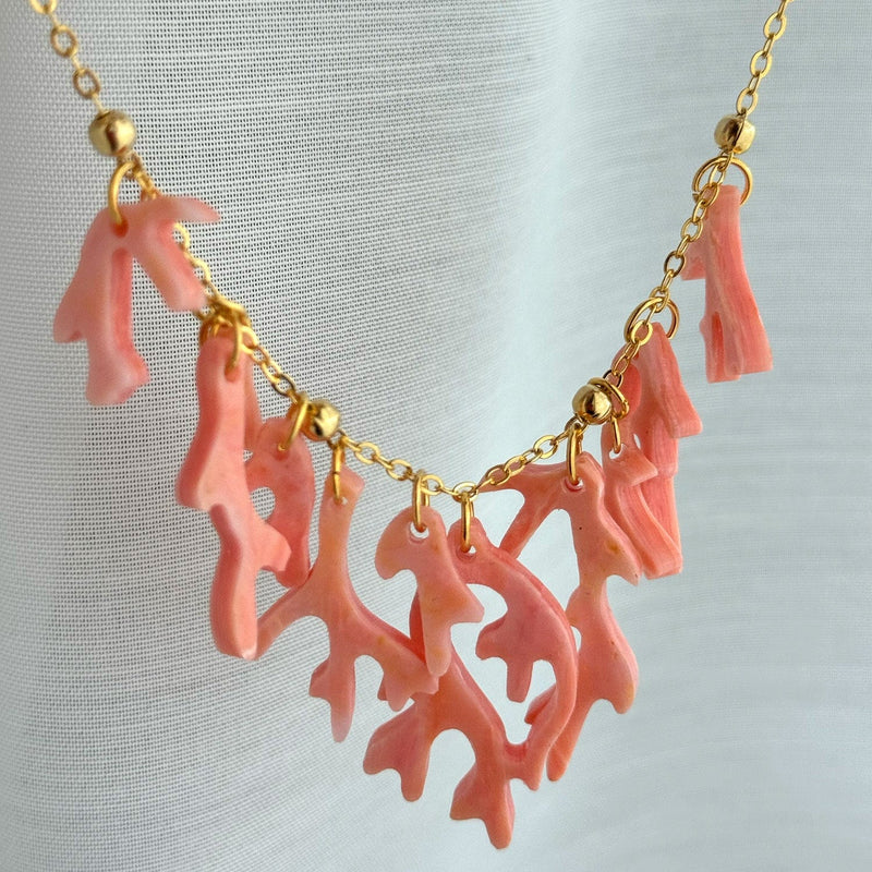 Coral Reef Necklace- Soft Peachy Coral