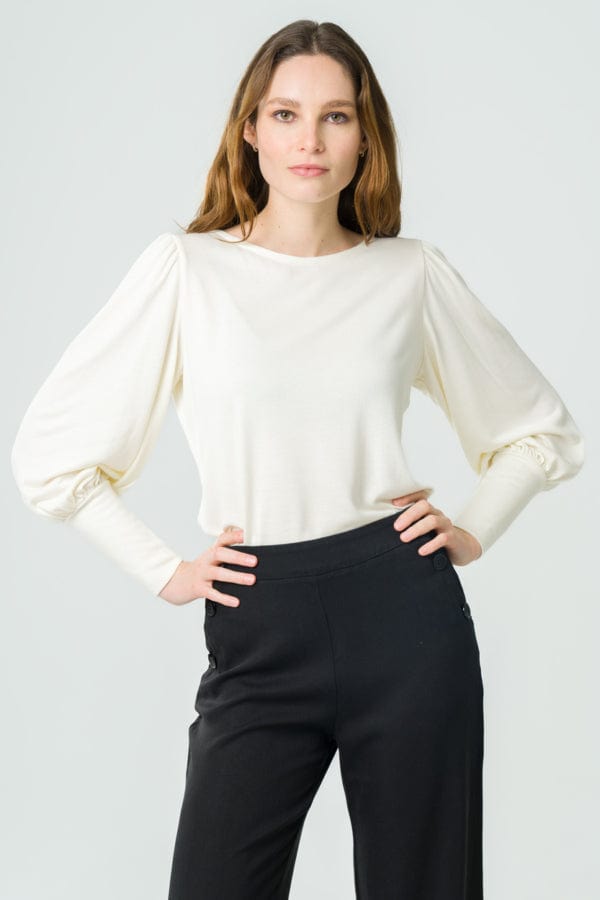 Freesia Sweater 100% Tencel in Off-White