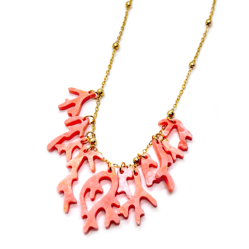 Coral Reef Necklace- Soft Peachy Coral