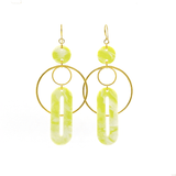 Solar Earrings- Pastel Pistachio