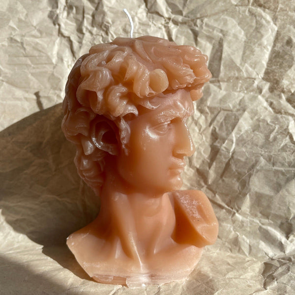 David Head Candle Made from Recycled Wax