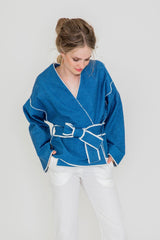 Ronja - Kimono Fabriqué avec de Chutes de Denim