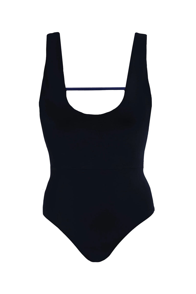 Margot in Blue/Black Reversible swimsuit
