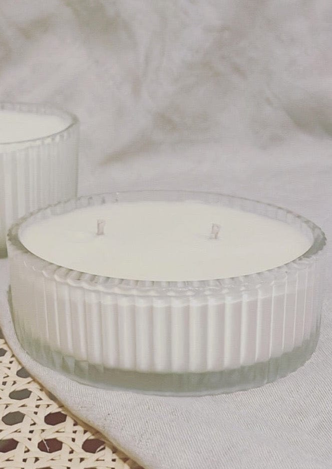Special Edition Candle in a Ribbed Glass Bowl - 300g