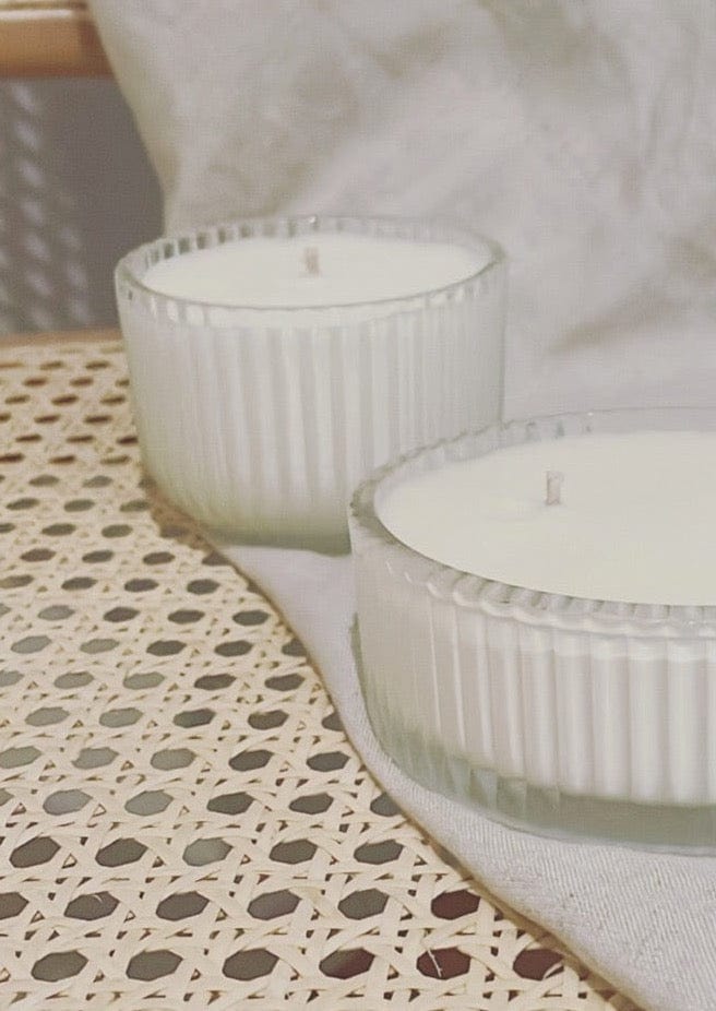 Special Edition Candle in a Ribbed Glass Bowl - 180g