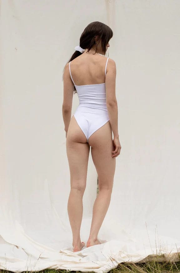 Soukaina Econyl Swimsuit - Creme White