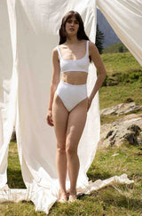 Violaine - Le Bikini Sportif Econyl en Blanc