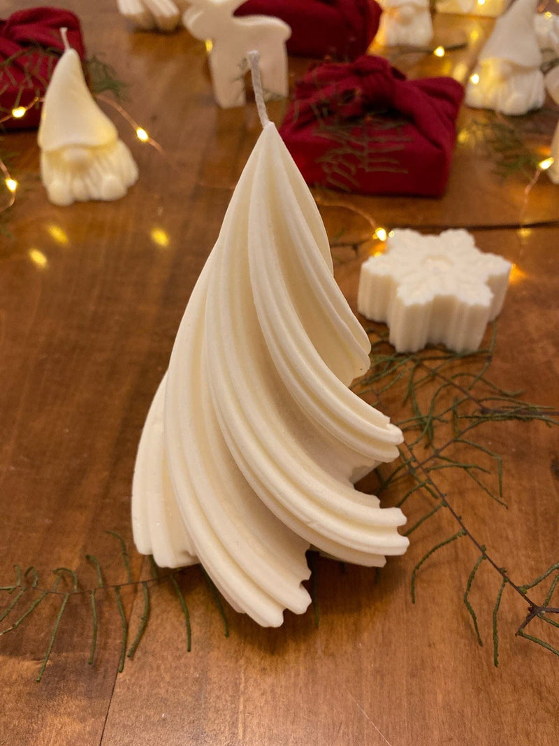 Spiral Christmas Tree Hand-Poured Soy Wax Candle