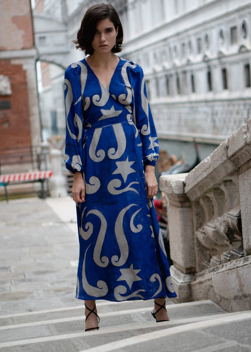 Beatrix Ecovero Picasso Blue Dress