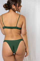 Juan Econyl Bikini Top in Green Oliva