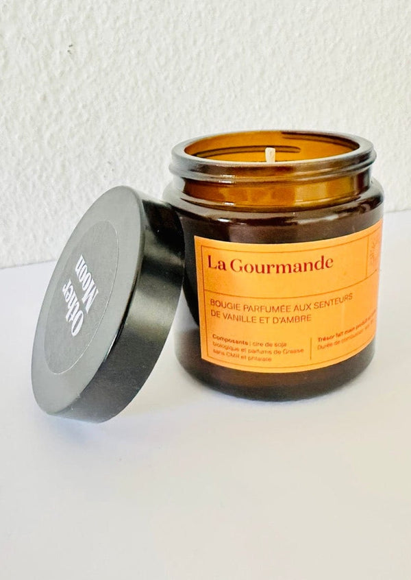 "La Gourmande" Bougie à l'Ambre et Vanille - 120g